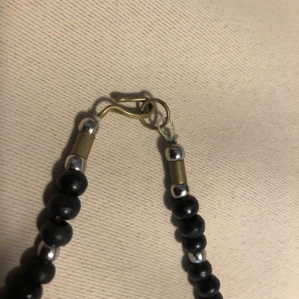 Women Black and Bronze Statement Necklace Bold And Striking - Picture 4 of 5